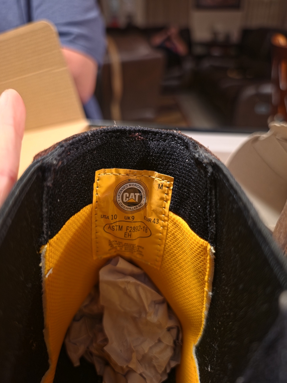 Caterpillar CAT Wheelbase Soft Toe Work Boots – Men’s Size 10
